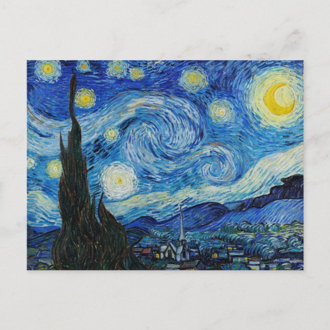 Vincent Van Gogh's The Starry Night Postkarte (Vorderseite)