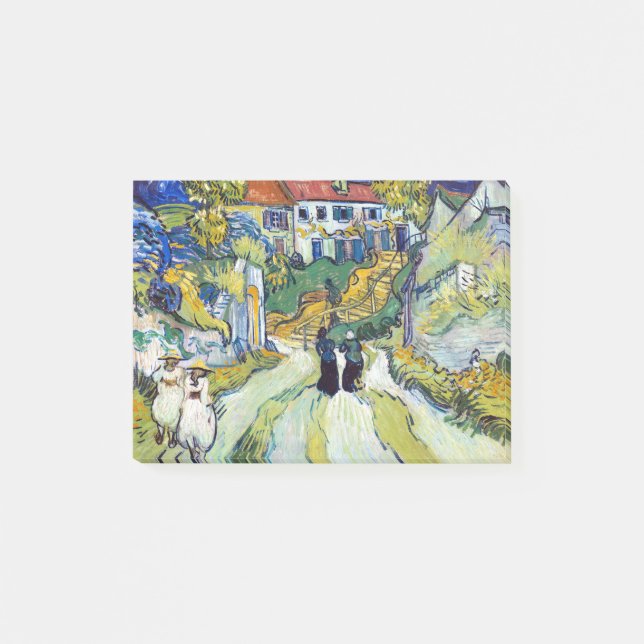 Vincent van Gogh's Treppe bei Auvers (1890) Post-it Klebezettel (Vorderseite)