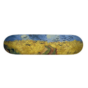 Vincent van Goghs Weizen-Feld mit Krähen (1890) Skateboard