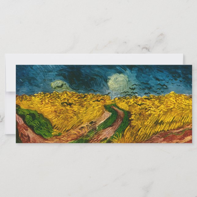 Vincent van Gogh's Weizenfeld mit Krähen (1890) (Vorderseite)