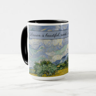 Vincent van Gogh's Weizenfeld mit Zypressen: Tasse