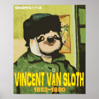Vincent Van Sloth Print Poster