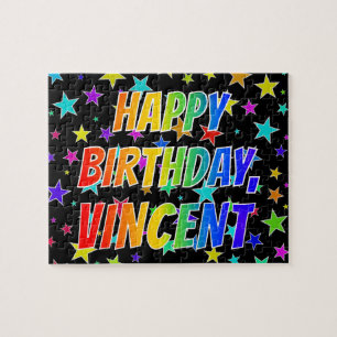 "VINCENT" Vorname, Spaß "GLÜCKLICHER BIRTHTAG"