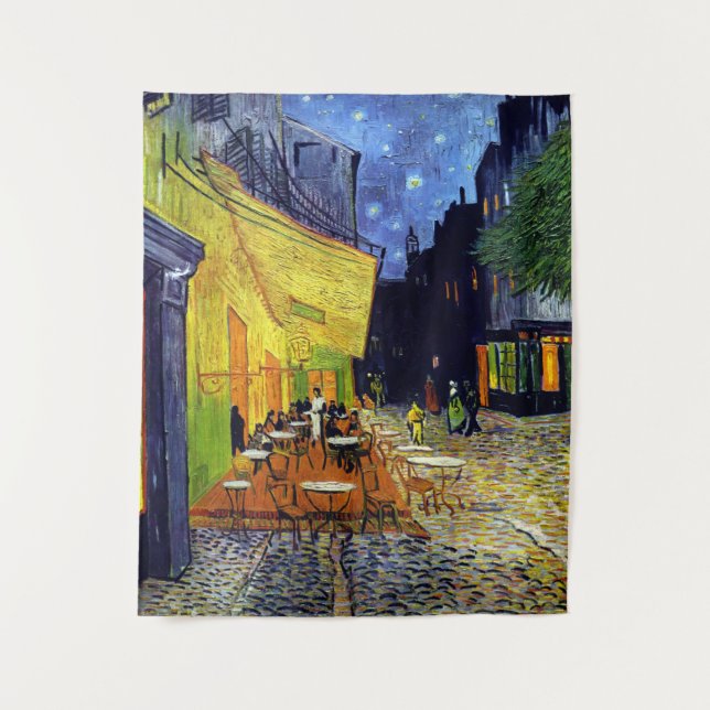 Vincent Willem van Gogh - Café Terrasse bei Nacht Wandteppich (Vorderseite)