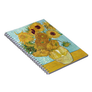 Vincent Willem van Gogh , "Sonnenblumen" Notizblock