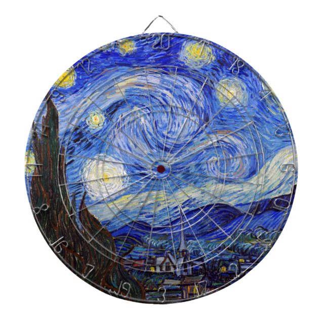 Vincent Willem van Gogh , “ Starry Night ” Dartscheibe (vorne)