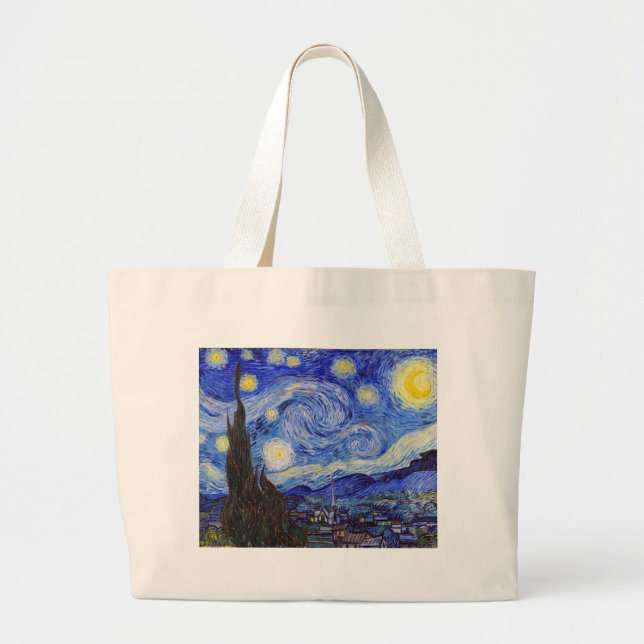 Vincent Willem van Gogh , “ Starry Night ” Jumbo Stoffbeutel (Vorne)