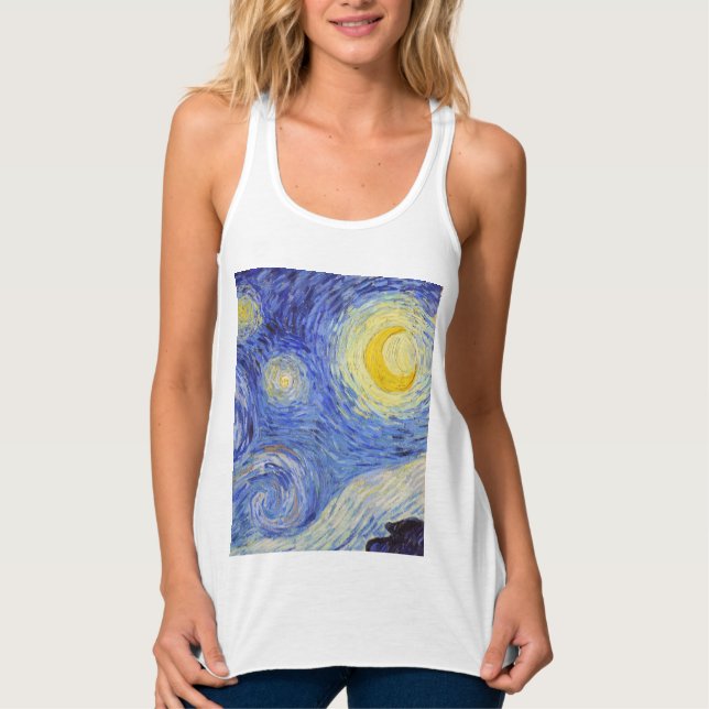 Vincent Willem van Gogh , “ Starry Night ” Tank Top (Vorderseite)