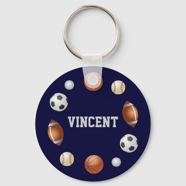 Vincent World of Sports Name Schlüsselanhänger - N (Vorderseite)