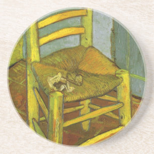 Vincentens Stuhl mit seiner Pfeife von van Gogh Getränkeuntersetzer