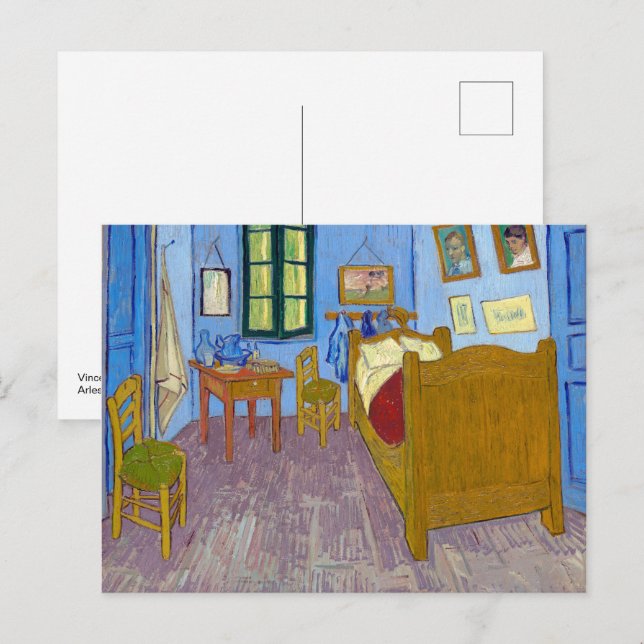 Vincent's Bedroom in Arles | Van Gogh | Postkarte (Vorne/Hinten)