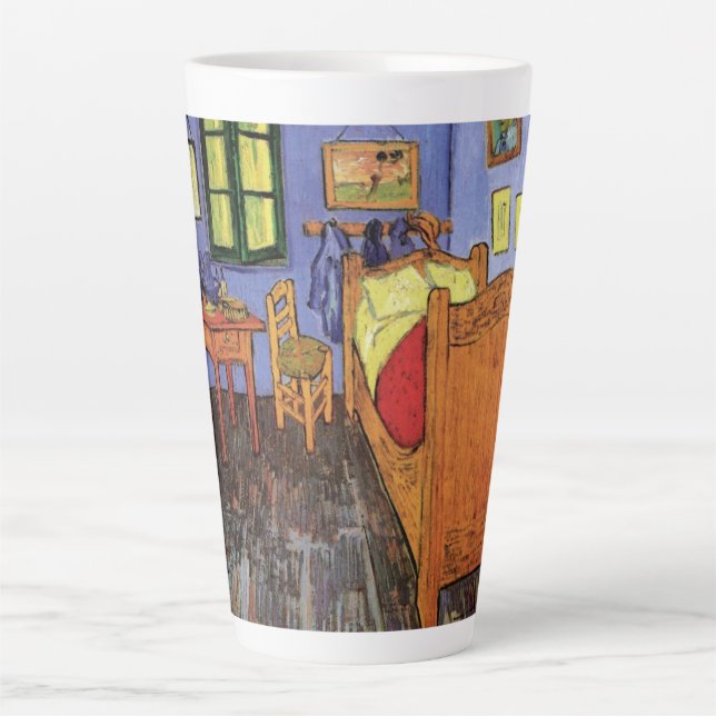 Vincent's Bedroom in Arles von Vincent van Gogh Milchtasse (Vorderseite)