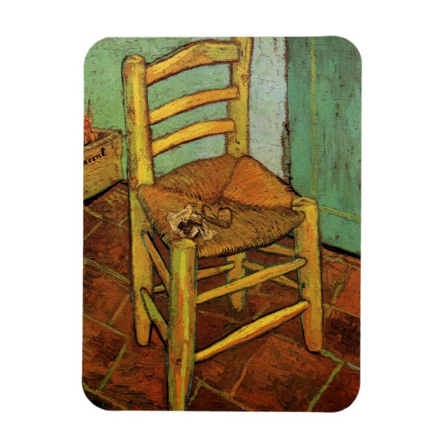 Vincent's Chair mit Seiner Pipe von Vincent van Go Magnet (Vertikal)