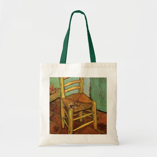 Vincent's Chair mit Seiner Pipe von Vincent van Go Tragetasche (Vorne)