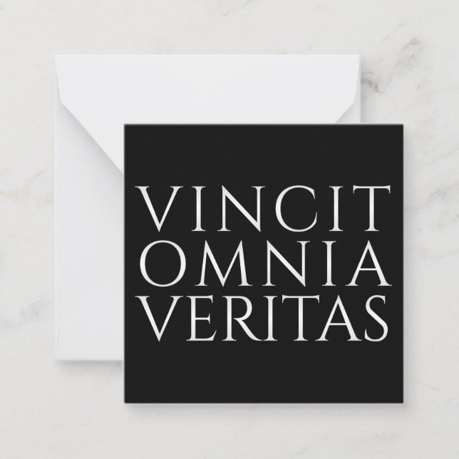 VINCIT OMNIA VERITAS - Carte de billet léger (Devant)