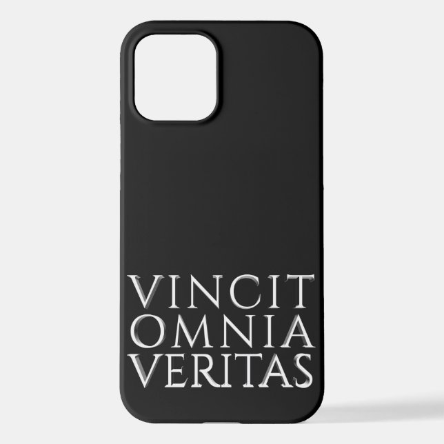 VINCIT OMNIA VERITAS iPhone FALL 12 Hülle (Rückseite)