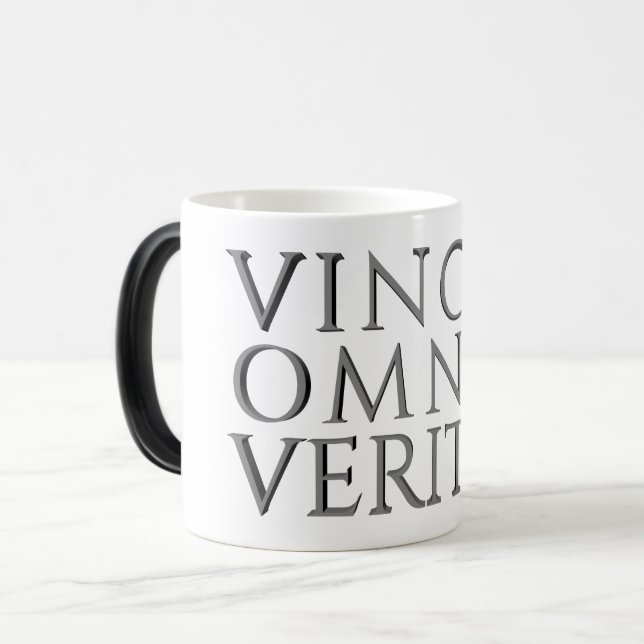 VINCIT OMNIA VERITAS - Leichte Magie-Tasse Verwandlungstasse (Vorderseite Links)