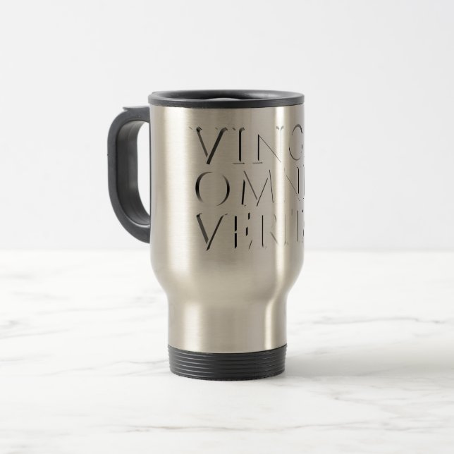 VINCIT OMNIA VERITAS - Leichte Reiseumarmung Reisebecher (Vorderseite Links)