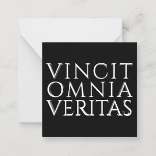 VINCIT OMNIA VERITAS - Light Note Card Mitteilungskarte