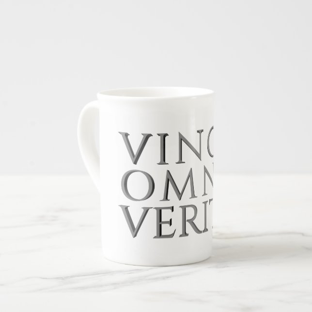 VINCIT OMNIA VERITAS - Tasse der China des leichte (Vorderseite Links)