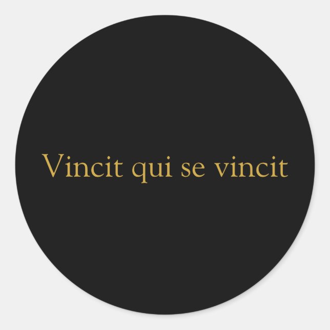 Vincit qui se vinciti Sticker (Vorderseite)