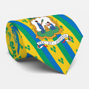 Vincy Flag & Siegel, Saint Vincent und die Grenadi Krawatte