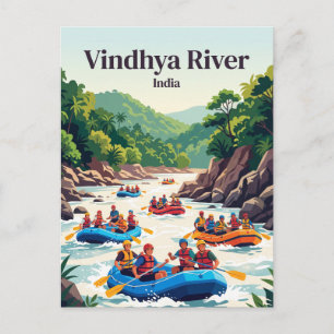Vindhya-Fluss, Indien Postkarte