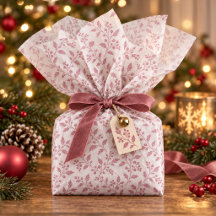 Vine & Berry Weihnachtsmuster Cranberry ID1337