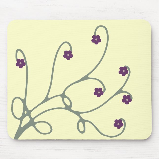 Vine floral Swirl mousepad (Vorne)