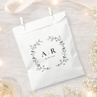 Vine Scroll Hochzeitssack, Cookie oder Goody Lecke