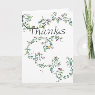 "Vine" Thank You Card Dankeskarte