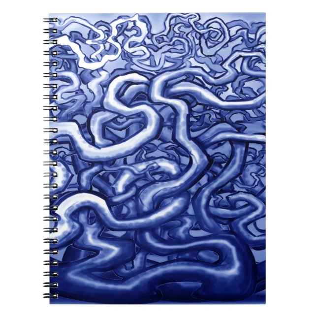 Vines Blue Notizblock (Vorderseite)