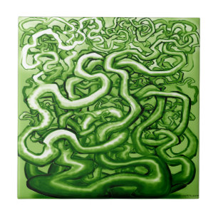 Vines GREEN Fliese