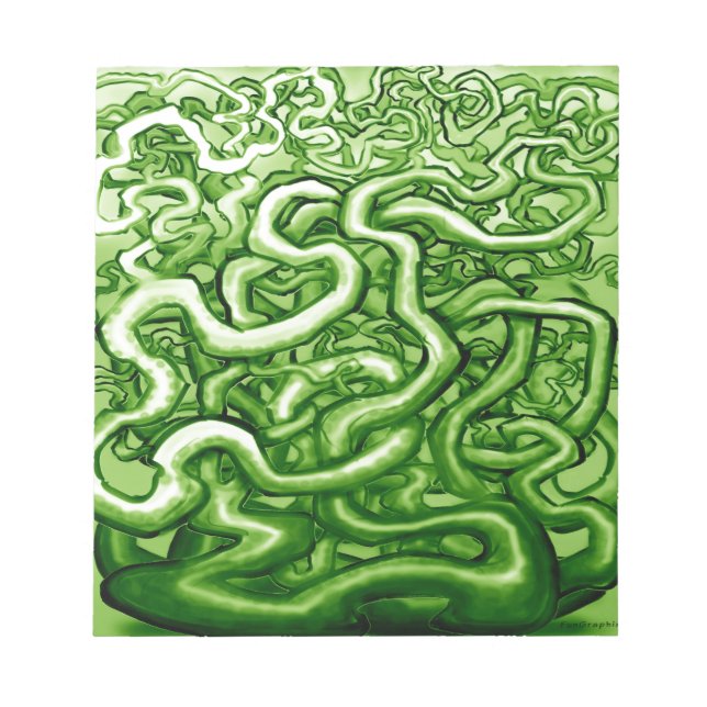 Vines GREEN Notizblock (Vorderseite)