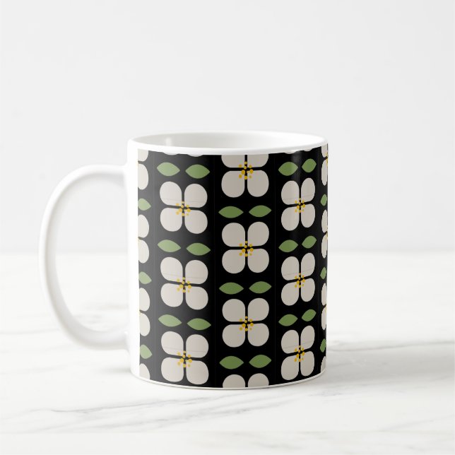 VINES VON IVORY - Schwarz-Weiß-Tasse Kaffeetasse (Links)