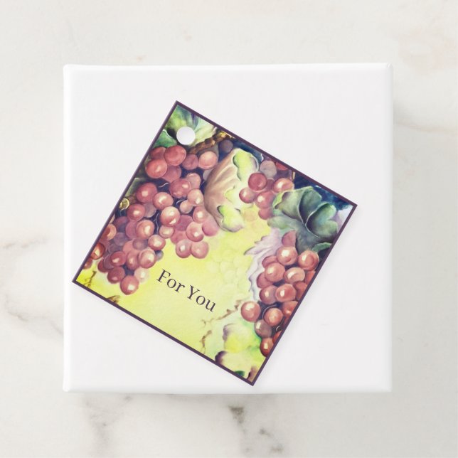 Vineyard Grapes Gift Tag — Orchard Harvest  Geschenkanhänger (Beispiel)