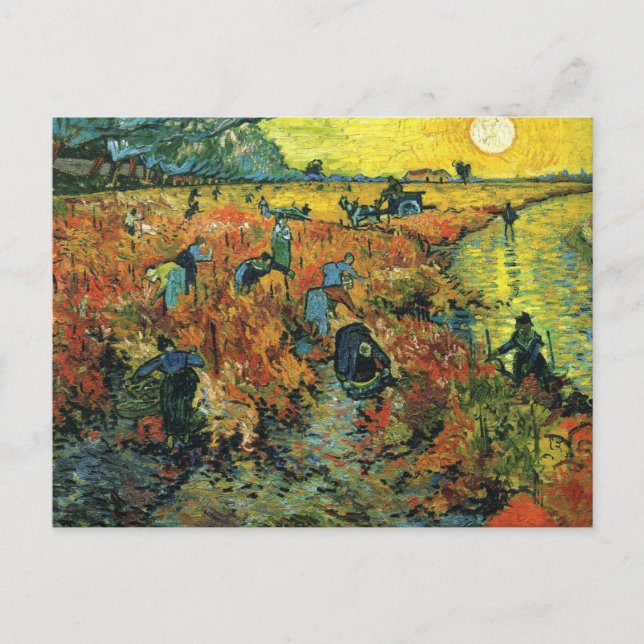 Vineyards Van Gogh Post Card Postkarte (Vorderseite)