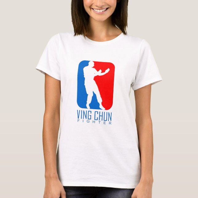 Ving Chun Kämpfer-Emblem (IP-Mann-Abstammung) T-Shirt (Vorderseite)