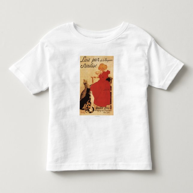 Vingeanne Milk Girl mit Katzen Kleinkind T-shirt (Vorderseite)