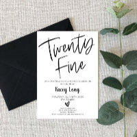 Vingt-cinq vingt-cinq 25e invitation d'anniversair