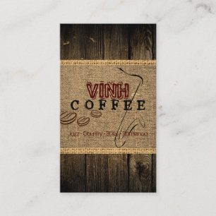 Vinh Coffee Shop Music Visitenkarte