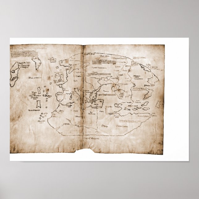 Vinland Map Poster (Vorne)