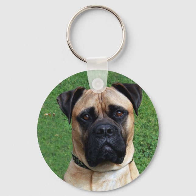 Vinnie Der Bullmastiff-Schlüsselanhänger Schlüsselanhänger (Vorderseite)