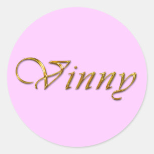 VINNY Nom Marque Stickers Cadeaux Personnalisés Fu
