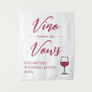 Vino Before The Vows Junggesellinnenabschied/Jungg Wandteppich