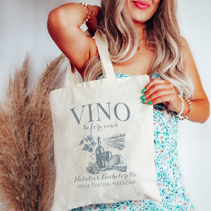Vino Before Vows Bach Custom Weinkeller Bacheloret Tragetasche