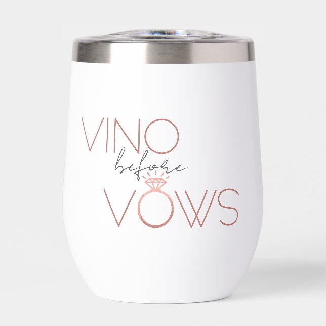 Vino Before Vows Bachelorette / Brautparty (Vorderseite)