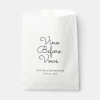 Vino Before Vows Bachelorette Paper Bevorzugung vo