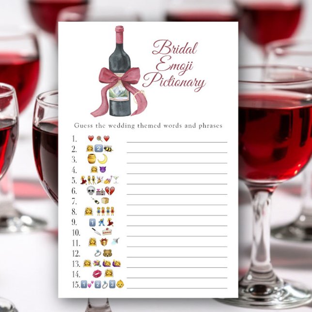 Vino before Vows Bridal shower emoji Pictionary (Von Creator hochgeladen)