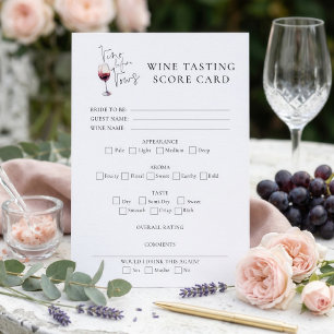 Vino Before Vows Carte de Score de Vin Enterrement